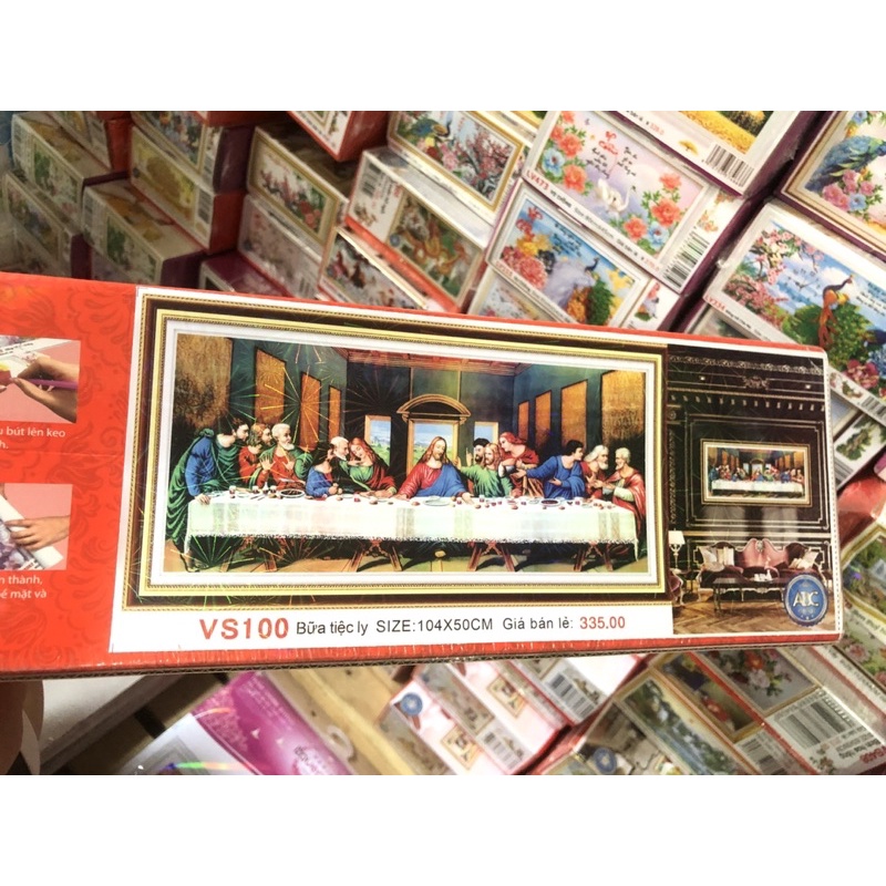 Tranh Đính Đá-Tranh Thêu Bữa Tiệc Ly-12 Thánh Tông Đồ Lv521,Vs100,Vs102,Vs285,Lv3073,Lv3373