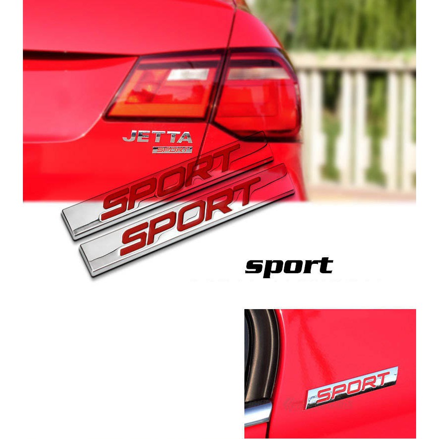 Tem Logo 3d Chữ Sport Dán ô Tô (mẫu 11) MS-92