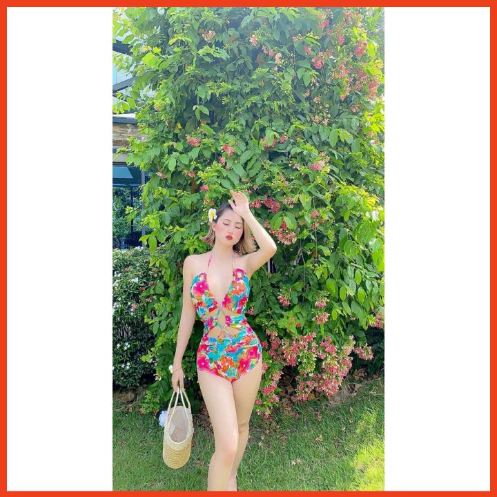 Bikini 1 Mảnh Tắm Biển Cao Cấp Quần Tam Giác Kèm Chân Váy Thời Trang