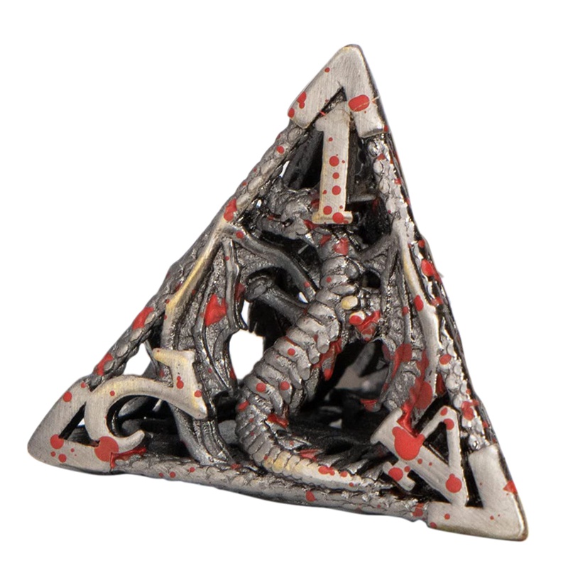 Bộ Xúc Xắc Bằng Kim Loại Polyhedral Sử Dụng Cho MTG Pathfinder D and D20 D12 D10 D8 D6 D4