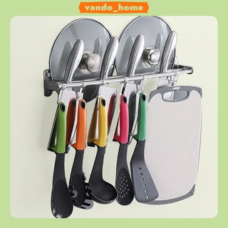 Giá treo gài dao thớt INOX cao cấp VANDO tiện lợi kệ để dụng cụ nhà bếp đa năng