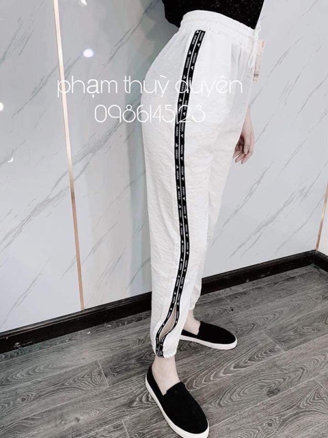 Quần baggy đũi sọc nhỏ kèm ảnh thật