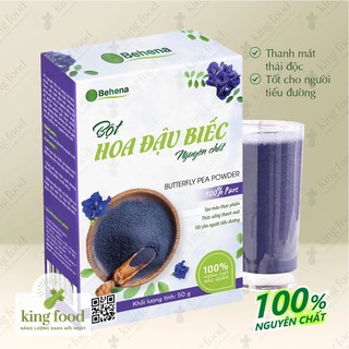 Bột hoa đậu biếc behena nguyên chất sấy lạnh 50g