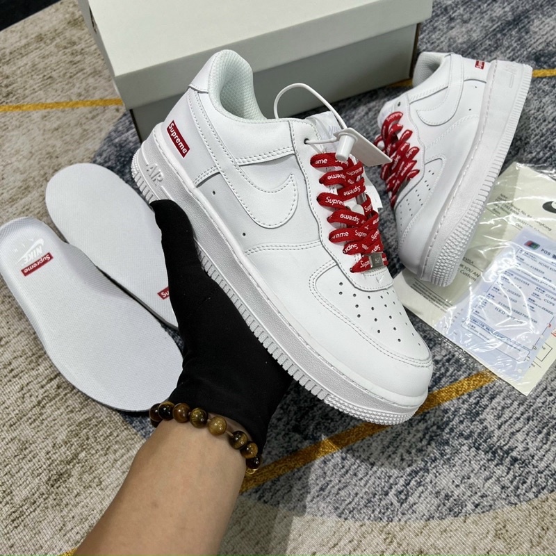 GIÀY AF1 WHITE LOW X SUPRME LAI AU