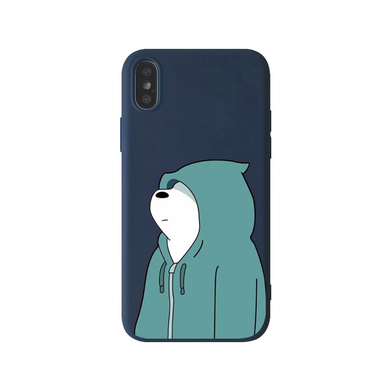 Ốp điện thoại silicon nhám dẻo hình gấu cho IPhone 6 6s 7 8 6Plus 6sPlus 7Plus 8Plus X | BigBuy360 - bigbuy360.vn