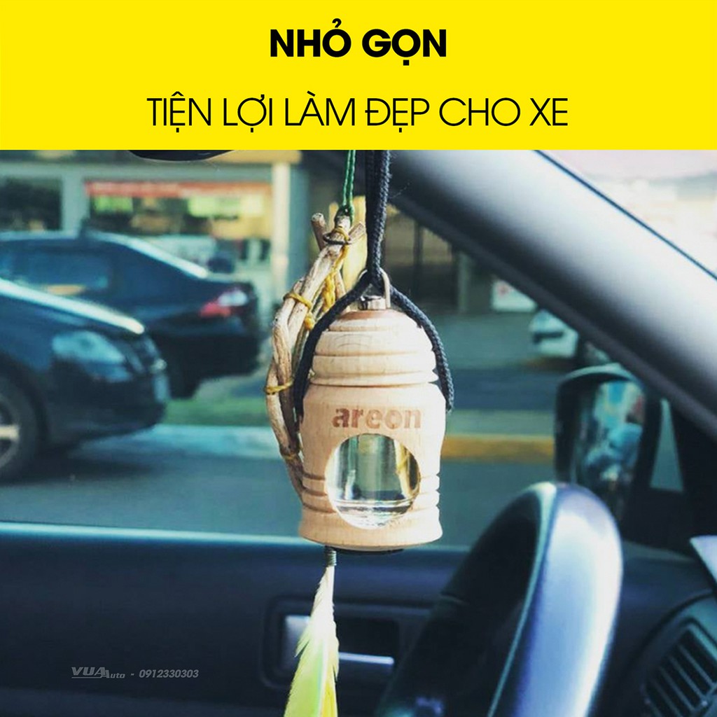 Tinh dầu treo xe Areon chính hãng, hương thơm tự nhiên cao cấp, khử mùi ô tô hiệu quả, nhập khẩu từ Bulgaria (nhiều mùi)