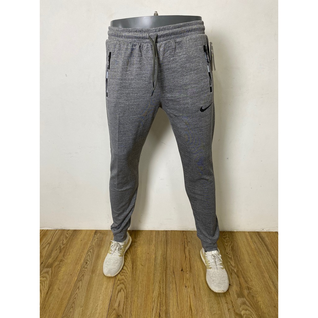 Quần thun thể thao dài mặc tập GYM túi khóa kéo chất polyester nam nữ mặc được - XK106 | BigBuy360 - bigbuy360.vn