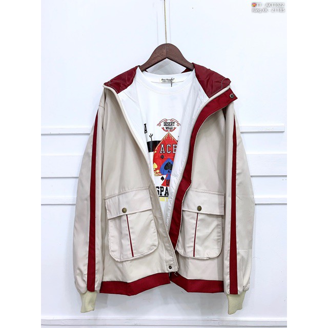 🌵 𝐓𝐡𝐞𝐔𝐥𝐳𝐳𝐚𝐧𝐠 🌵 002 Áo Khoác Kaki 2 Lớp Phối Viền (Kèm Video, Hình Thật) | BigBuy360 - bigbuy360.vn