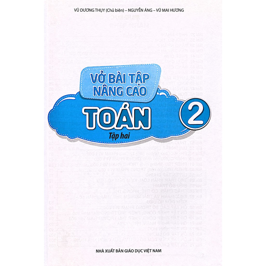 Sách - Vở bài tập nâng cao Toán 2 - tập hai