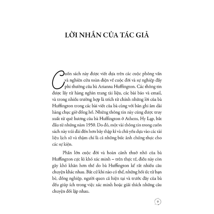 Sách - Arianna Huffington - Bà Hoàng Truyền Thông Và Chuyên Gia Chăm Sóc Sức Khỏe