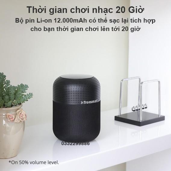 Tronsmart T6 Max Loa Bluetooth 5.0 Công Suất 60W Hỗ Trợ TWS Và NFC Ghép Đôi 2 Loa Âm Thanh Vòm 360 Độ Kết Hợp Bass Sâu