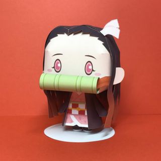 Mô hình giấy anime girl Chibi Nezuko Kamado [Demon Slayer/Kimetsu no Yaiba]