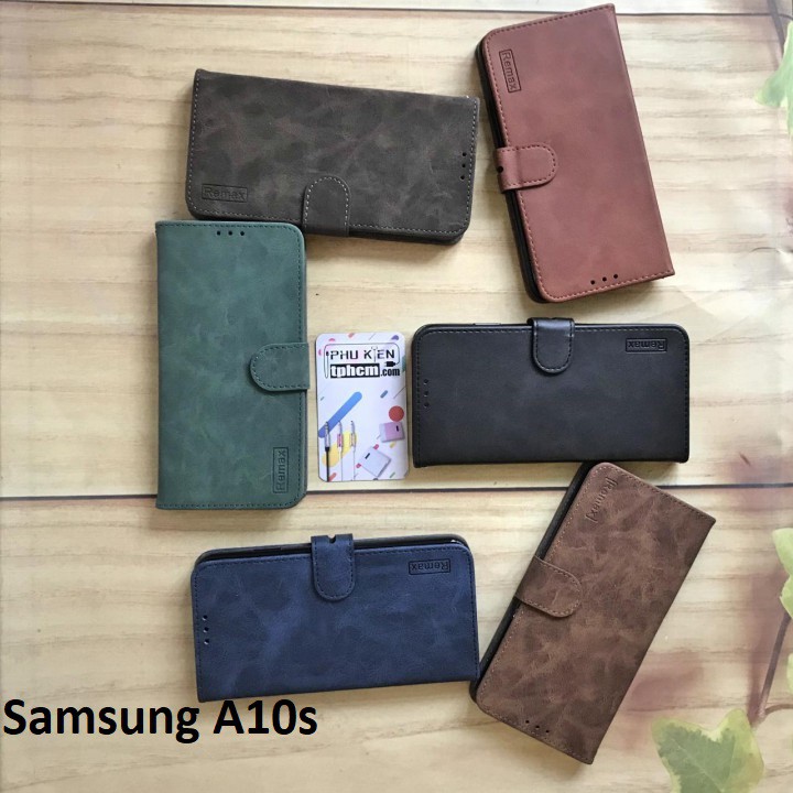 Bao da Samsung A10s thương hiệu Remax