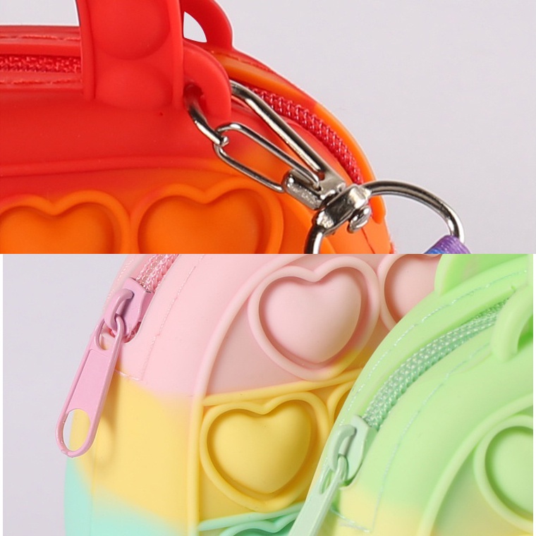 Đồ Chơi Bóp Giảm Căng Thẳng Hình Dạng Túi Đeo Chéo Bằng Silicone