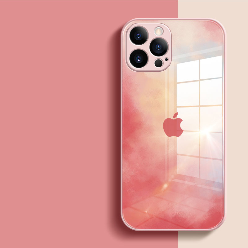 Ốp Lưng Kính Cường Lực Màu Gradient Cho Iphone 12 11 Pro Max X Xs Max Xr 8 7 Plus | BigBuy360 - bigbuy360.vn