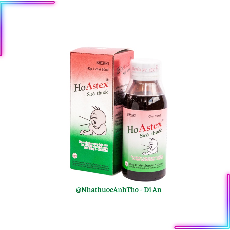 SIRO HO ASTEX 90ML - GIẢM HO, VIÊM HỌNG