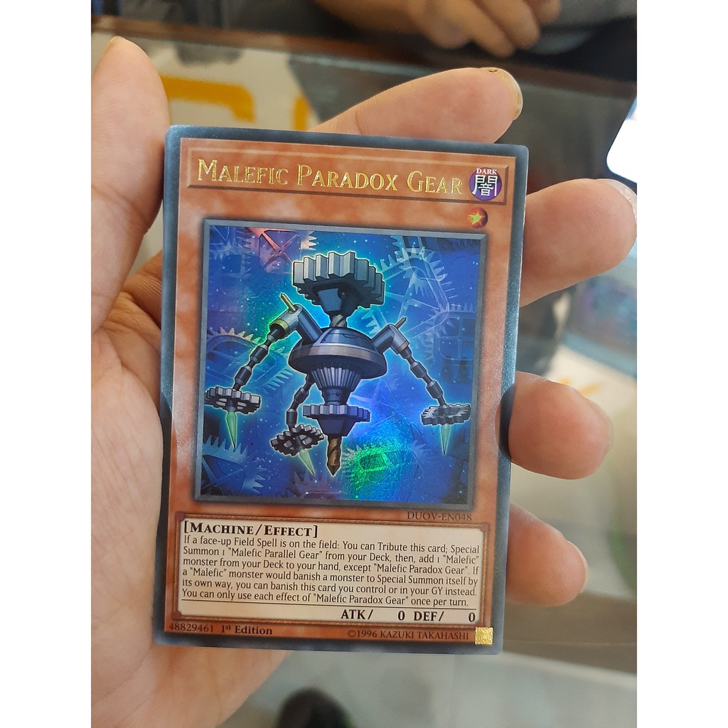 THẺ BÀI YUGIOH Malefic Paradox Gear - DUOV-EN048 - Ultra Rare 1st Edition