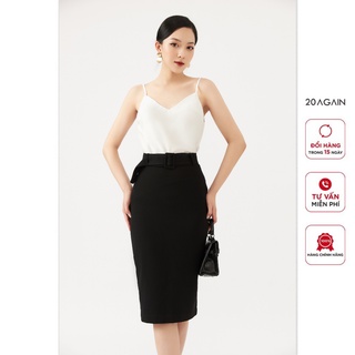 Chân váy bút chì dáng dài 20AGAIN, thiết kế đai rời thanh lịch, tôn dáng JBA1629