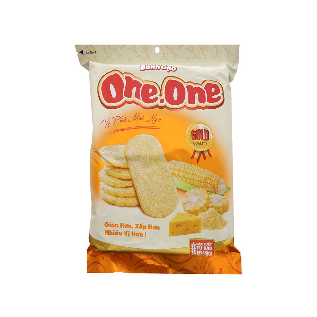 Bánh Gạo One One Vị Bắp Phômai (Gói 118g)