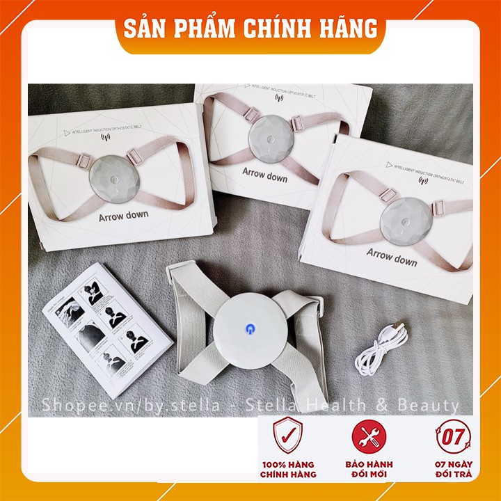 Đai Chống Gù Lưng Cao Cấp Thông Minh Giảm Cận Thị Cảm Ứng Rung Nhật Bản Cho Trẻ Em và Người Lớn