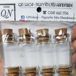 6 lọ thủy tinh nút bần 8ml
