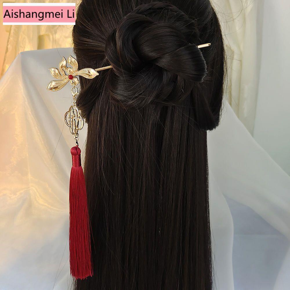 Trâm Cài Tóc Phối Tua Rua Phong Cách Cổ Điển Cho Cô Dâu2