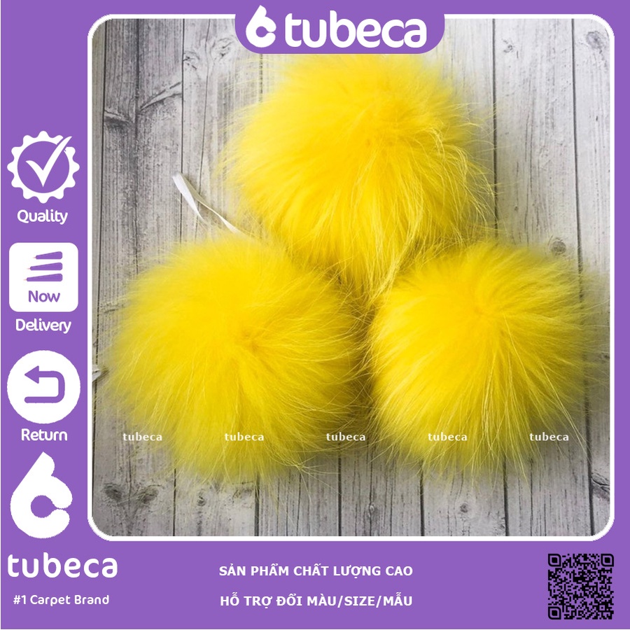 Pom pom trang trí | Tấm vải lông làm hạt pom pom như cục bông đeo móc khoá, ví, cặp, balo, điện thoại, quần áo