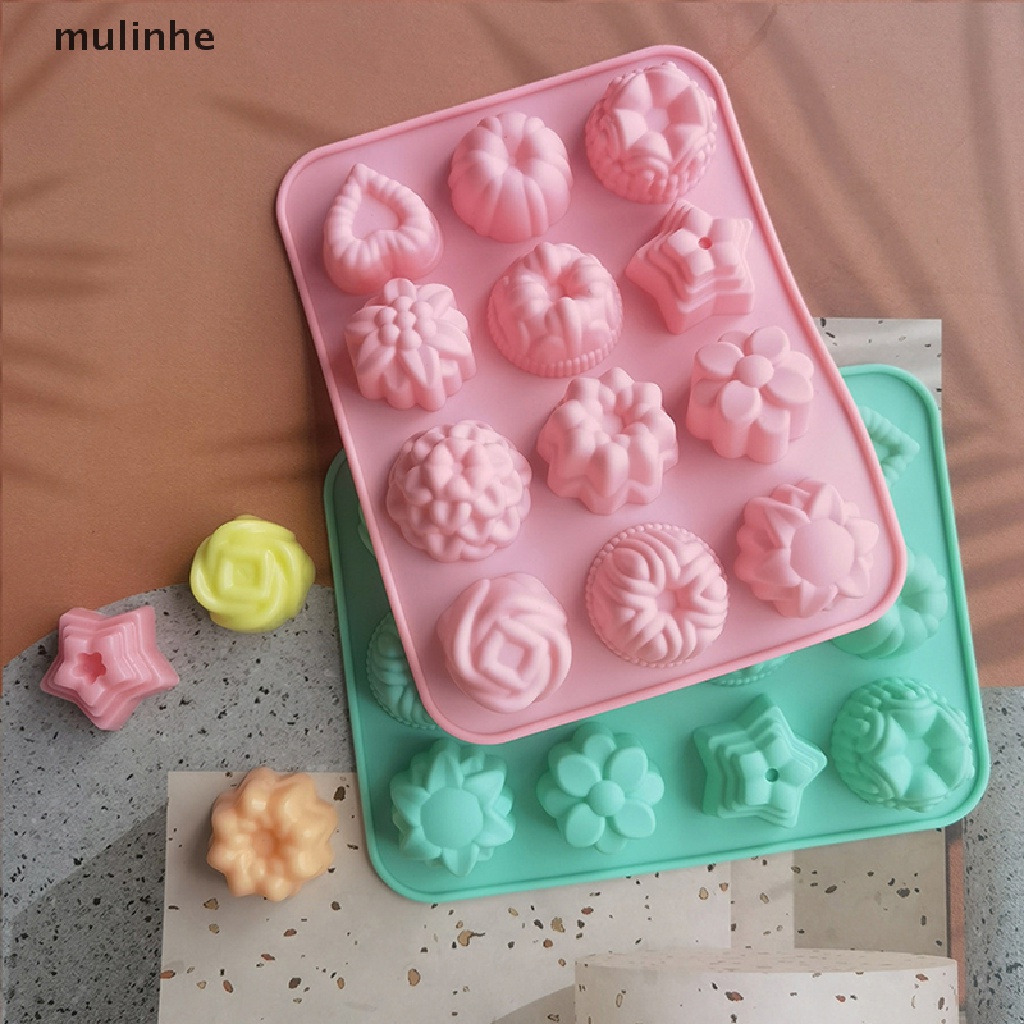 Khuôn silicon làm bánh/kẹo trang trí hình bông hoa xinh xắn DIY