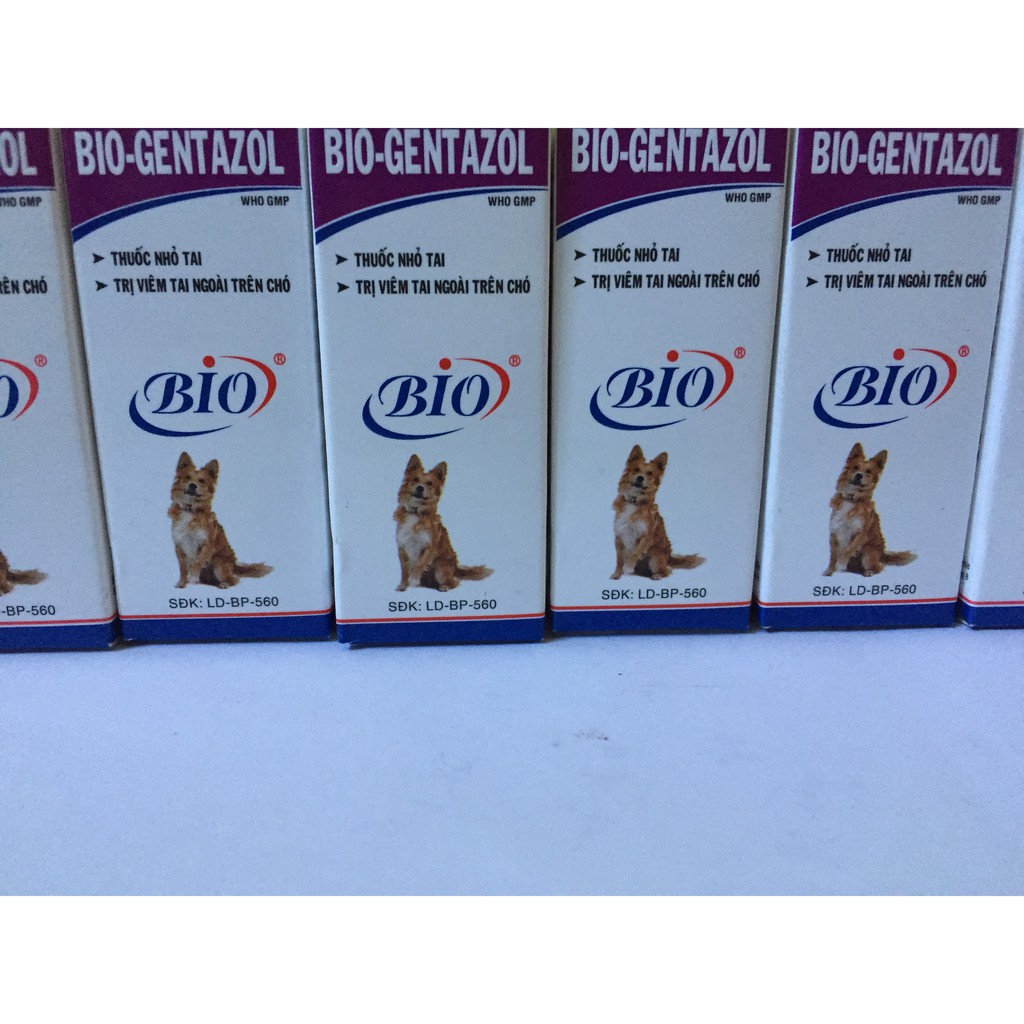BIO-GENTAZOL 10ML. Nhỏ cho chó viêm tai ngoài