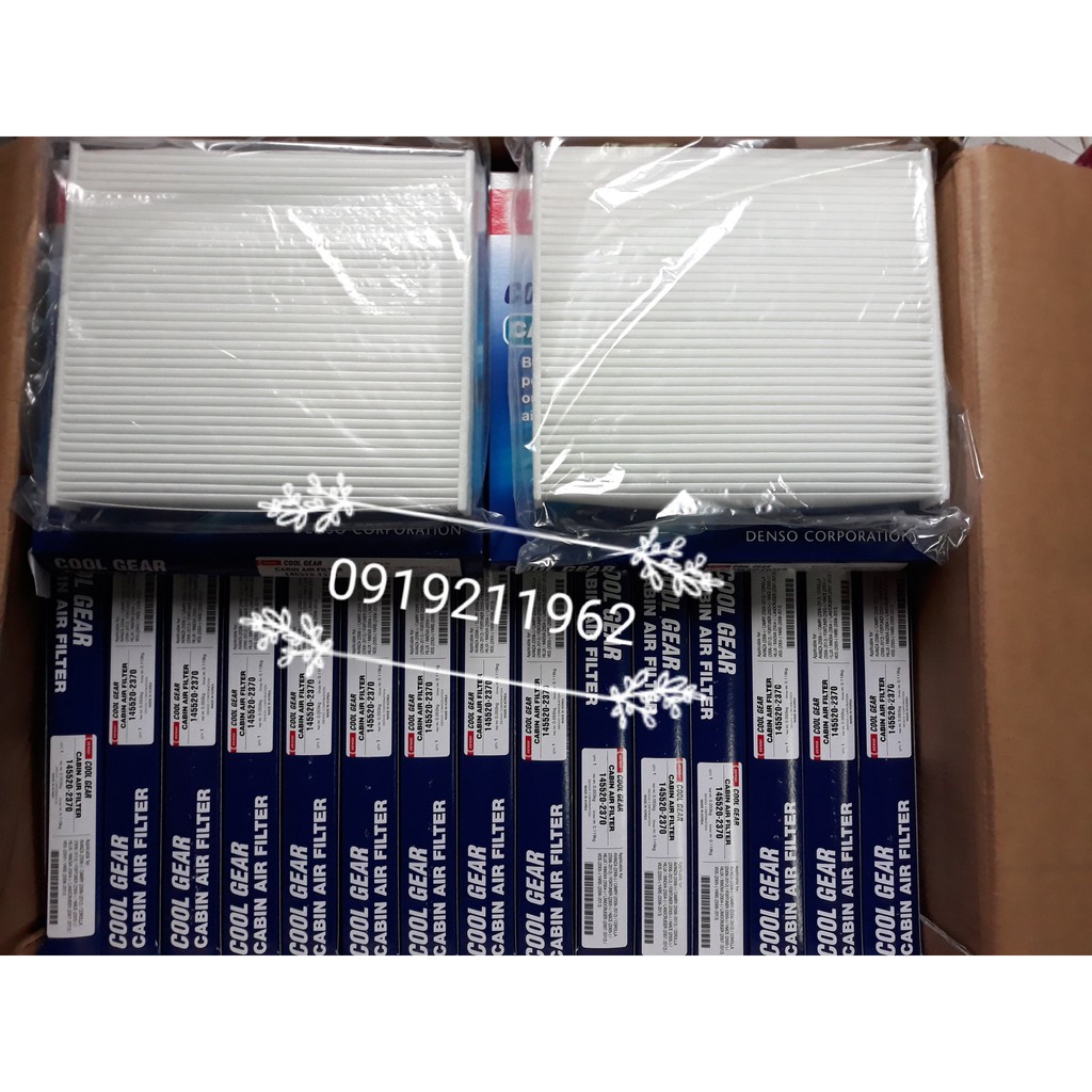 Mã sp: 145520-2370 Lọc gió điều hòa  Denso cho dòng xe Toyota dùng chung.