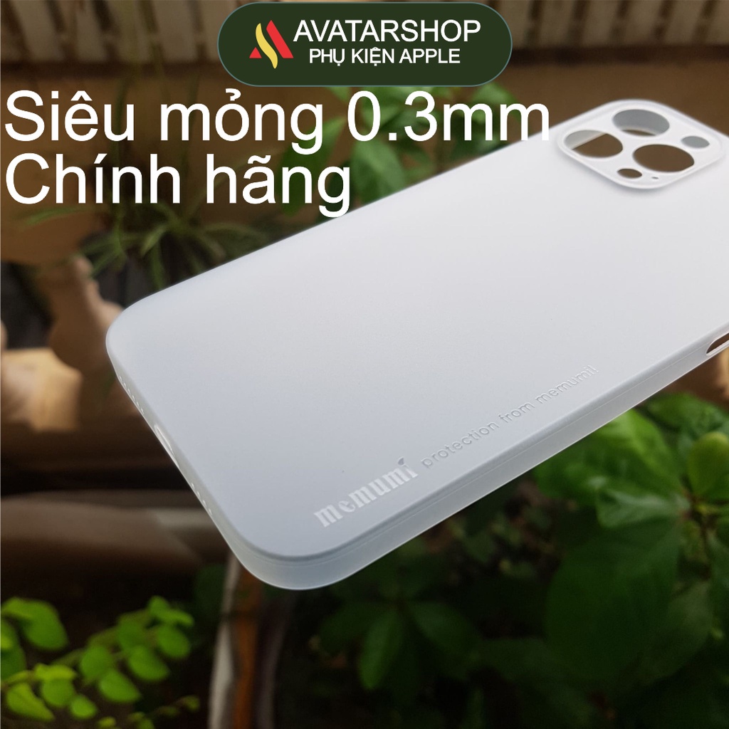 Ốp lưng ,ốp lưng iphone MEMUMI Siêu Mỏng 0,3mm cho iPhone 11/11Pro/11ProMax/12/12Pro/12ProMax/13/13Pro/13ProMax