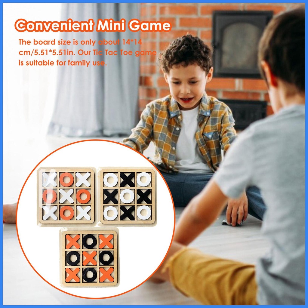 Bộ Trò Chơi Bàn Tiệc Cà Phê Tic-Tac-Toe Mini X Khối O Cho Bé