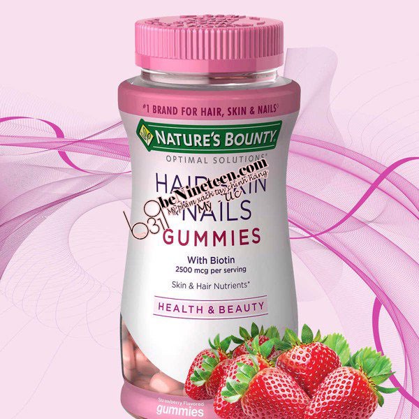 Kẹo Dẻo Nature's Bounty Hair, Skin & Nails Gummies Làm Đẹp Da, Tóc [BeNineteen Cosmetics] | BigBuy360 - bigbuy360.vn