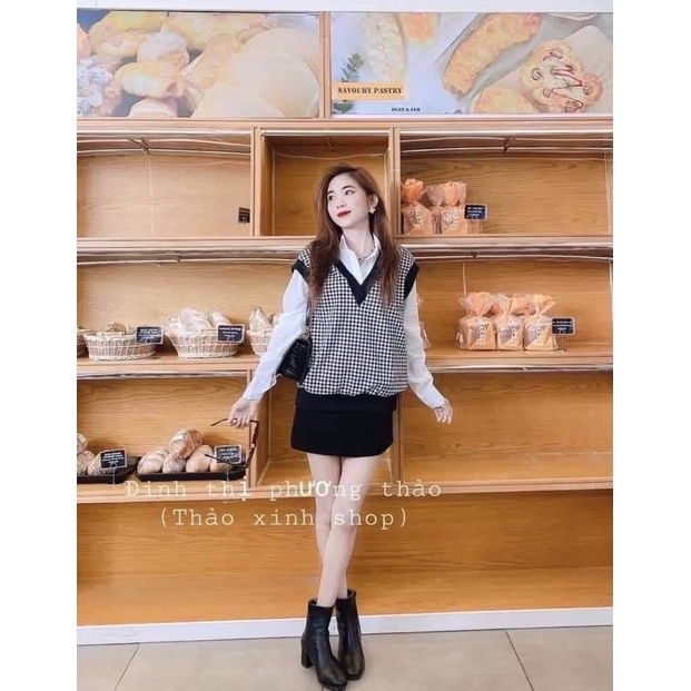 Set Sơ Mi kèm Gile siêu xịn xò
