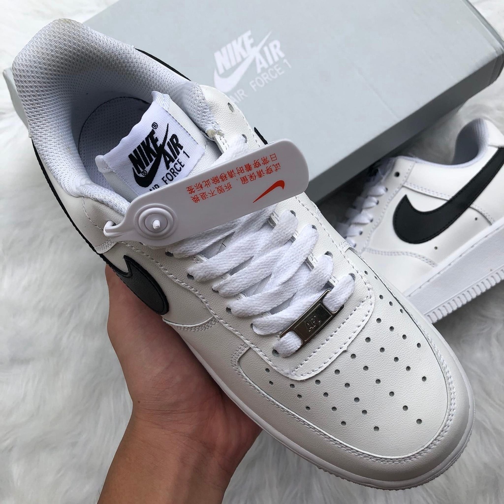 [𝐒𝐀𝐋𝐄 ĐẬ𝐌 ] Giày AF1 vệt đen bản trung SC, Sneaker Air Force 1 Bản xịn, full bill + box bảo vệ