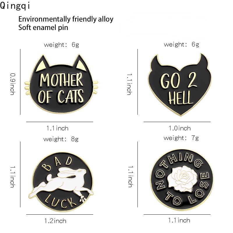 Ghim cài áo cài áo MISS ZOE phong cách mèo hoạt hình xinh xắn xắn