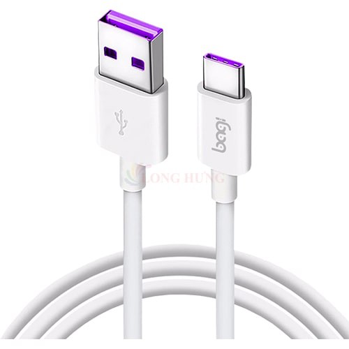 [Mã ELFLASH5 giảm 20K đơn 50K] Cáp USB Type-C Bagi 45W 5A TC100-5A - Hàng chính hãng