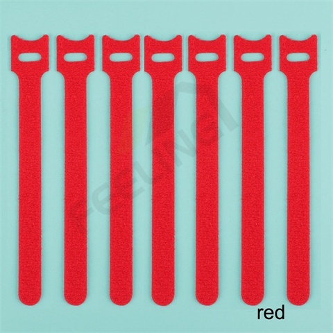 ❤️ Bộ 10 Dây Quấn Dây Cáp / Tai Nghe / Điện Thoại Bằng Nilon Hai Mặt Có Thể Tái Sử Dụng