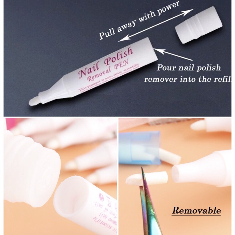 Bút xoá lem viền móng- Xoá sơn lem viền móng