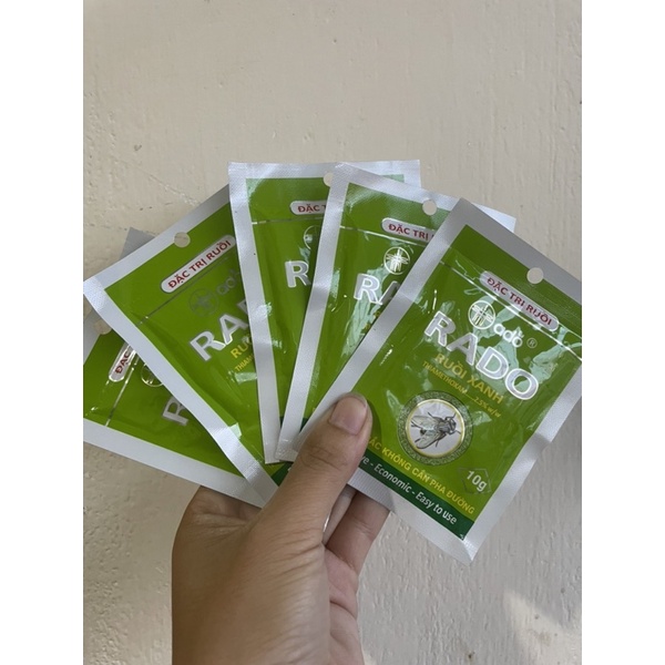 Thuốc diệt ruồi xanh RaDo 10g - Diệt nhanh-  Hiệu quả sau 1-2 phút