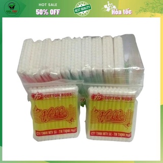 Combo 12 tép bông gòn ráy tai Hello - Combo 12 tép bông gòn Tiện Dụng