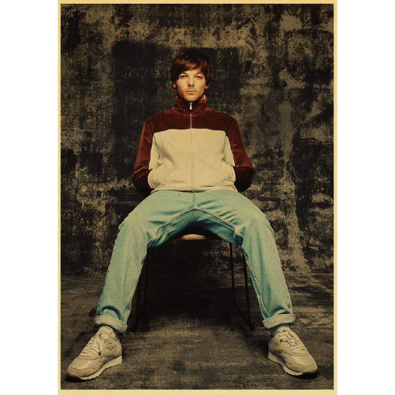 Tranh Treo Tường In Hình One Direction Louis Tomlinson Phong Cách Retro