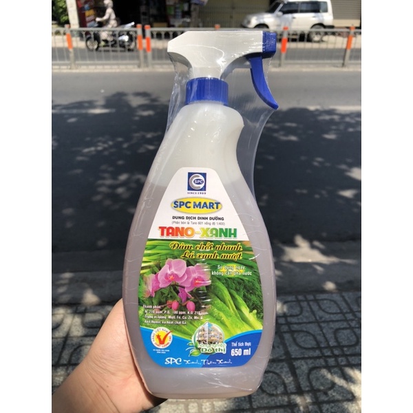 TANO XANH 650ml- dung dịch pha sẵn bổ sung dinh dưỡng giúp cây đâm chồi nảy lộc, lá xanh mướt
