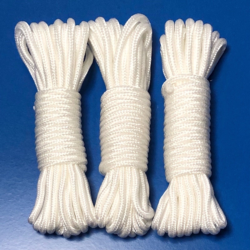 5 mét - dây dù tròn 5mm có lõi bóng đẹp dùng làm macrame, căng lều, dây phơi