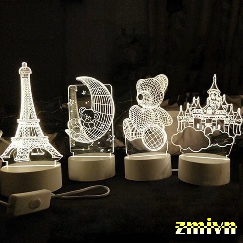Đèn ngủ 3D quà tặng tình yêu