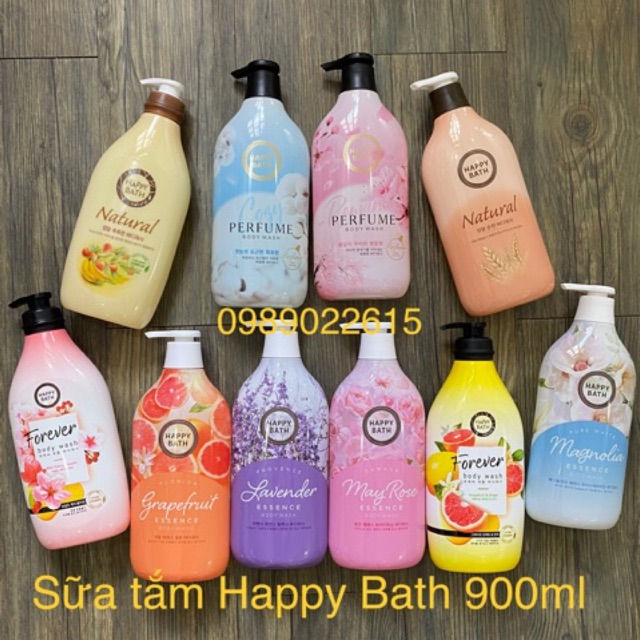 Sữa tắm Cao cấp Happy Bath Hàn Quốc 900ml HSD  2023