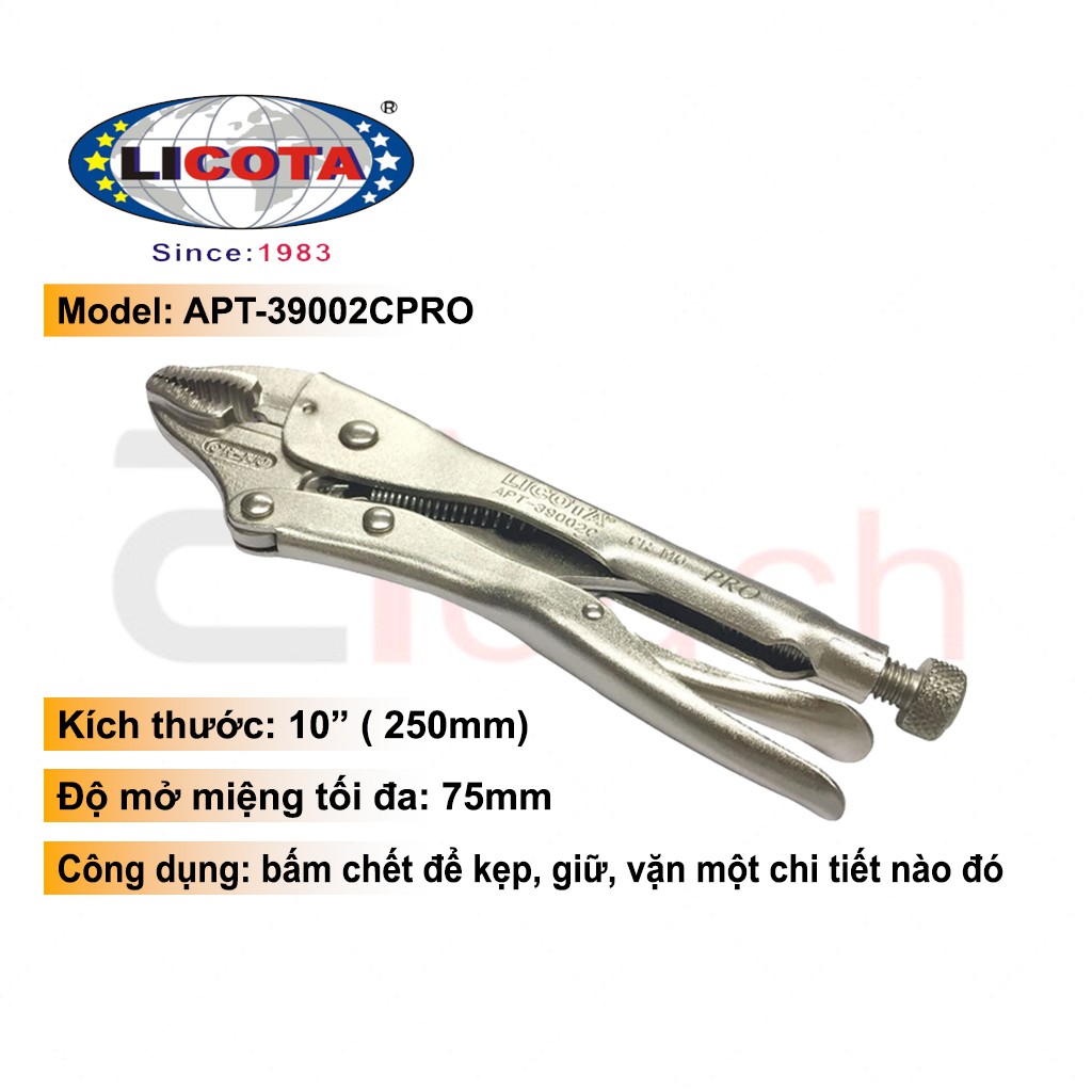 Kìm Bấm Chết Xi Trắng Cao Cấp Licota 10"  - APT-39002CPRO