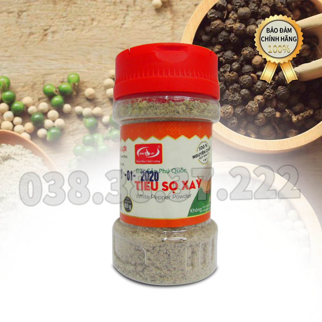 Tiêu Sọ xay nguyên chất Sáng Lợi Phú Quốc lọ 100g