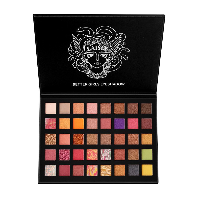 Bảng phấn mắt 40 màu lì và ánh nhũ tông màu ấm trang điểm tự nhiên | BigBuy360 - bigbuy360.vn