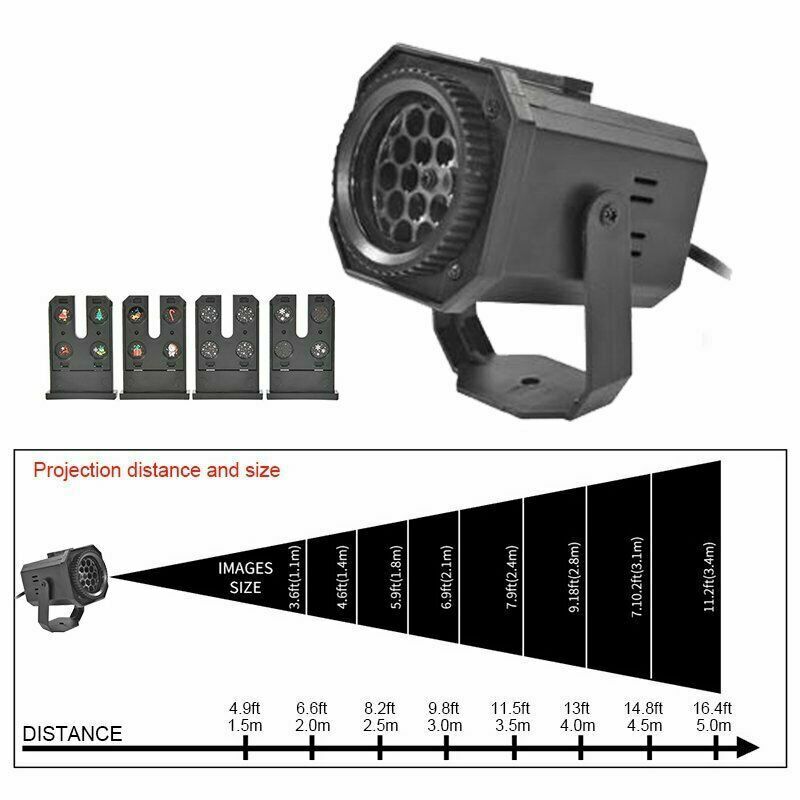 Đèn Led Chiếu Laser Trang Trí Giáng Sinh / Halloween